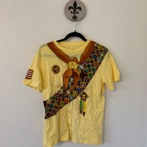 Disney Pixar Up Youth Wilderness Explorer Tee NWT